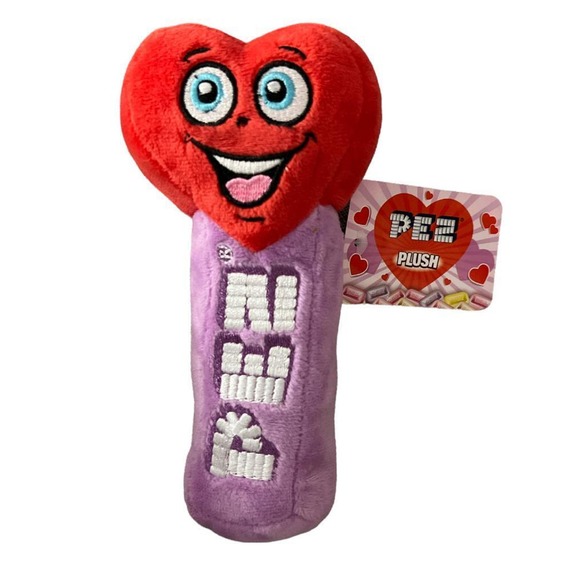 PEZ VALENTINE Red HEART PLUSH STUFFED ANIMAL 2022 - Picture 1 of 2